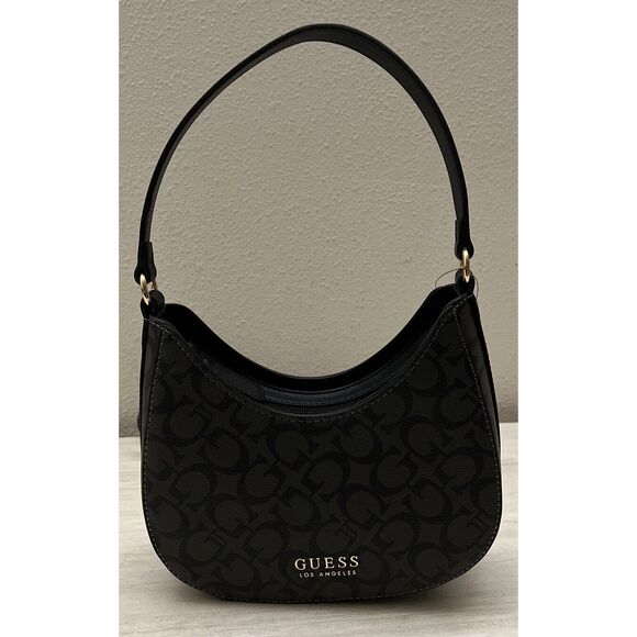 Guess JG917769 Black Coal Easley Mini Top Zip Crossbody/Shoulder Bag - Picture 10 of 12